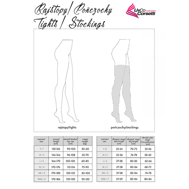 LIVCO CORSETTI FASHION - CALZE MIRANEIT LC XG021 NERO TAGLIA UNICA