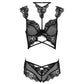 LIVCO CORSETTI FASHION - PALMENOM LC 90614 REGGISENO + SLIP NERO