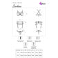 LIVCO CORSETTI FASHION - SNEHANA LC 90443 REGGISENO + REGGISENO + SLIP NERO
