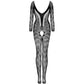 LIVCO CORSETTI FASHION - CORDILL LC 17358 BODYSTOCKING CROTCHLESS NERO TAGLIA UNICA