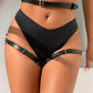 SUBBLIME - PETTORINA IN VITA E GAMBE IN PELLE NERA TAGLIA UNICA