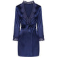 LIVCO CORSETTI FASHION - JACQUELINE LC 90249 VESTAGLIA + CAMICIA + PANTY BLU NAVY S/M