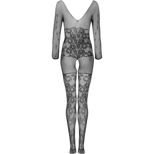 LIVCO CORSETTI FASHION - BODYSTOCKING CELDON CROTCHLESS NERO TAGLIA UNICA