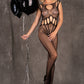 LIVCO CORSETTI FASHION - AMAHIL BODYSTOCKING CROTCHLESS NERO TAGLIA UNICA