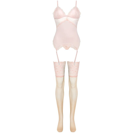 LIVCO CORSETTI FASHION - SET PERSINNE PESCA CORSETTO + SLIP + CALZE