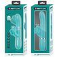 PRETTY LOVE - VIBRATORE MULTIFUNZIONE RABBIT 4 IN 1 FARFALLA VERDE ACQUA