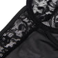 SUBBLIME - ORSACCHIOTTO CON GIARRETTIERA CON DETTAGLIO IN PIZZO E STRISCE NERO L/XL