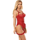 SUBBLIME - ORSACCHIOTTO CON GIARRETTIERA CON DETTAGLIO IN PIZZO E STRISCE ROSSE L/XL