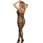SUBBLIME - 951696 BODYSTOCKING A RETE SENZA CAVALLO CON SPALLINE SULLE SPALLE NERO TAGLIA UNICA