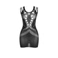 SUBBLIME - 952198 VESTITO A RETE CON DIAMANTI BRILLANTI NERO TAGLIA UNICA