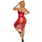 SUBBLIME - 952327 VESTITO LUNGO A RETE ROSSO TAGLIA UNICA