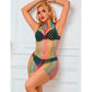 SUBBLIME - 952433 VESTITO A RETE SENZA MANICHE COLLO ALTO ARCOBALENO TAGLIA UNICA