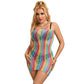 SUBBLIME - 952457 VESTITO A RETE SENZA MANICHE CON SPALLE SCOPERTE ARCOBALENO TAGLIA UNICA