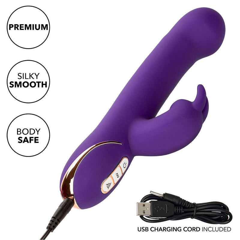 CALEXOTICS - JACK RABBIT VIBRATORE E STIMOLATORE 7 LIVELLI DI VIBRAZIONE E ONDE STIMOLANTI BLU