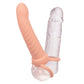 CALEXOTICS - MAXX RIBBED DUAL PENETRATOR 10 VIBRAZIONI CARNE