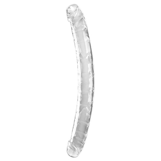 KING COCK - DOUBLE TROUBLE DOPPIO TROUBLE 46 CM TRASPARENTE
