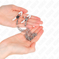 KINK - PINZE PER CAPEzzoli CON 2 CATENE SOTTILI ARGENTO 20/23 CM