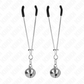 KINK - PINZE PER CAPEZZOLI A CAMPANA SOTTILE ARGENTO 7 CM
