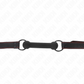 KINK - BONE GAG CON CINTURINO IN SIMILPELLE NERO REGOLABILE 41-57 CM