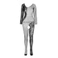 PASSION - BS 107 BODYSTOCKING ROSSO TAGLIA UNICA
