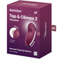 SATISFYER - TAP & CLIMAX 2 VIBRATORE E STIMOLATORE ROSSO