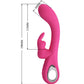 PRETTY LOVE - VIBRATORE NOVAK RABBIT 12 VIBRAZIONI ROSA