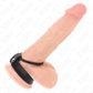 KINK - ANELLO PER PENE IN SILICONE 3,8 CM E DIVISORE PER PALLINE IN PELLE 22 X 1,5 CM