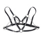 SUBBLIME - 953713 CINTURA PUNK BONDAGE FIBBIA METALLO NERA TAGLIA UNICA