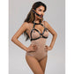 SUBBLIME - 953720 BONDAGE LEATHER STRAP BREATH CLAMPS NERO TAGLIA UNICA