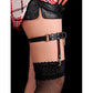 SUBBLIME - 953744 GIARRETRELLA PUNK IN PELLE REGOLABILE NERA TAGLIA UNICA