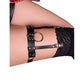 SUBBLIME - 953744 GIARRETRELLA PUNK IN PELLE REGOLABILE NERA TAGLIA UNICA