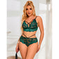 SUBBLIME - 954093 REGGISENO + SLIP PIZZO VERDE L/XL