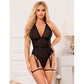 SUBBLIME - 954147 BODY CON CINTURA REGGICALZE NERO S/M
