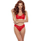 PASSION - DENELIA SET PERIZOMA + REGGISENO ROSSO L/XL
