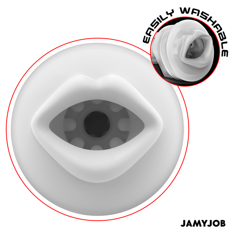 JAMYJOB - MEGABITE MASTURBATORE AUTOMATICO PER LA BOCCA 5 MODALITÀ ONDE E VIBRAZIONI STIMOLANTI