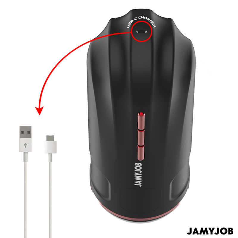 JAMYJOB - MEGABITE MASTURBATORE AUTOMATICO PER LA BOCCA 5 MODALITÀ ONDE E VIBRAZIONI STIMOLANTI