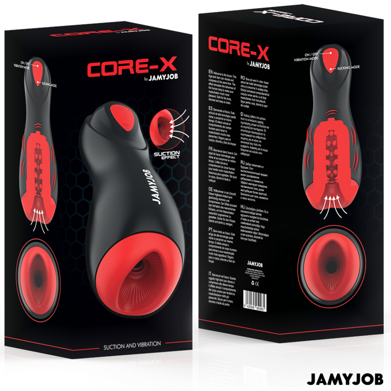 JAMYJOB - MASTURBATORE AUTOMATICO CORE-X 5 MODALITÀ ONDE E VIBRAZIONI STIMOLANTI