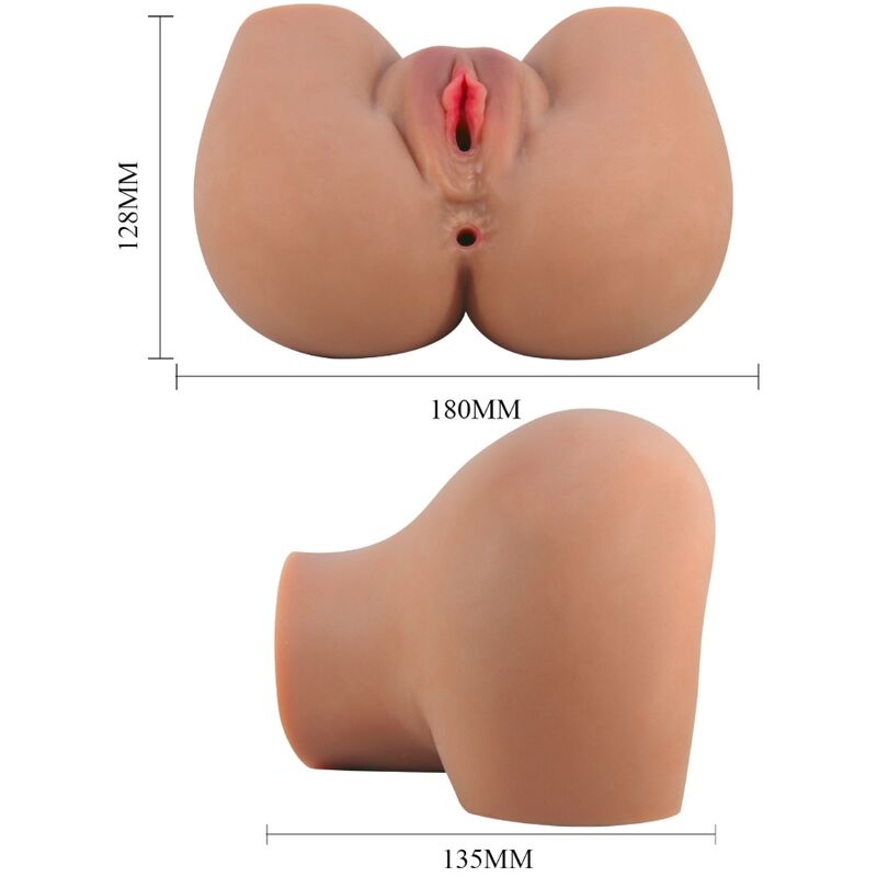 CRAZY BULL - MILA VIBRATORE CULO CON VAGINA REALISTICA E ANO CONTROLLO CARNE REMOTO