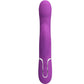 PRETTY LOVE - VIBRATORE E STIMOLATORE MULTIFUNZIONE 4 IN 1 VIOLA