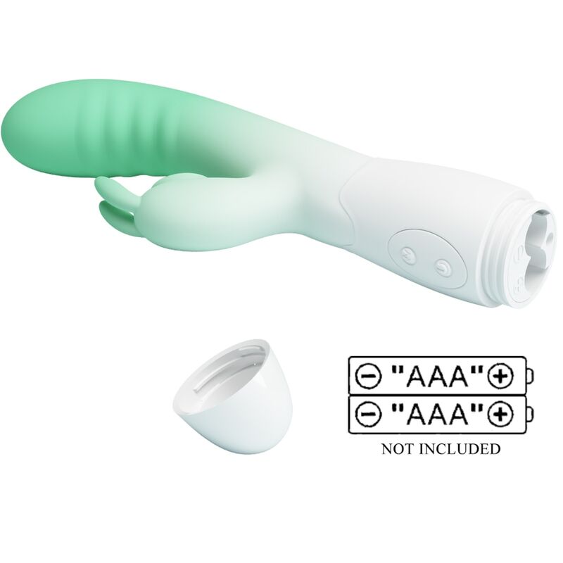 PRETTY LOVE - VIBRATORE CONIGLIO CERBERUS 3O VIBRAZIONI VERDE