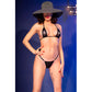 CHILIROSE - CR 4840 MICRO BIKINI NERO S/M