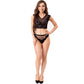 LIVCO CORSETTI FASHION - ELIN LC 20212 REGGISENO + SLIP NERO S/M