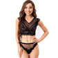LIVCO CORSETTI FASHION - ELIN LC 20212 REGGISENO + SLIP NERO S/M