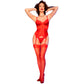 CHILIROSE - CR 4845 CORSETTO E CALZE ROSSO M