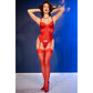CHILIROSE - CR 4845 CORSETTO E CALZE ROSSO L