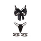SUBBLIME - 955199 COMPLETO REGGISENO CON FIOCCO NERO REGOLABILE S/M