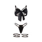 SUBBLIME - 955205 COMPLETO REGGISENO CON FIOCCO NERO REGOLABILE L/XL