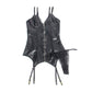 SUBBLIME - 955458 BODY IN PELLE NERA CON ZIP S/M