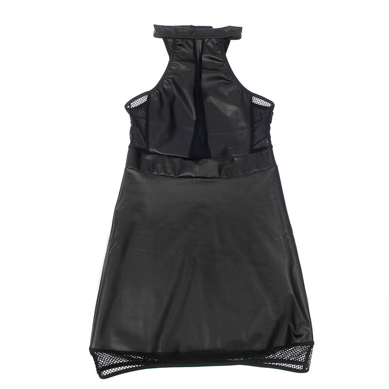 SUBBLIME - 955472 ABITO CON SCOLLO ALTO E TRASPARENZE NERO S/M