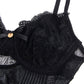 SUBBLIME - 955625 BODY IN PIZZO CON CHIUSURA INFERIORE NERO L/XL